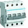 Hager MB450A Kismegszakító 4P, B-50A, 6kA/10kA, 4M