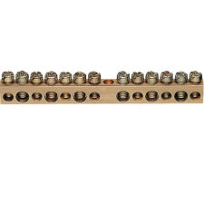 Hager N/PE sín 6x16mm2+7x10mm2, L=85mm, talp nélkül (Hager K148) villanyszerelés