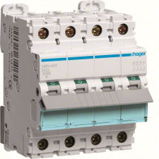 Hager NBN463 Kismegszakító 4P, B-63A, 10kA, 4M villanyszerelés
