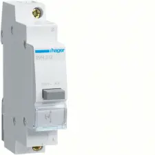 Hager SVN312 Nyomókapcsoló, 1Z, 16A, moduláris, 1M villanyszerelés