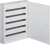 Hager Univers FW524WT Fém mezős elosztó, 120 modul, 5 sor, 941x571x150mm, teli ajtóval, IP30, falon kívüli, Univers (Hager FW524WT) (FW524WT)