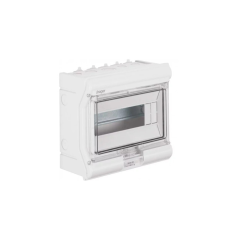 Hager VE110PN Vector elosztó, IP65, 10 modul, UV álló, kikönnyített kábelbevezetéssel. 210x237x114mm villanyszerelés