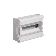 Hager VE118PN Vector elosztó, IP65, 18 modul, UV álló, kikönnyített kábelbevezetéssel. 302x418x151mm villanyszerelés