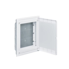 Hager VF318PZF Multimédia golf kiselosztó, süllyesztett, teli ajtó, 507x426x72mm fakivágásba villanyszerelés
