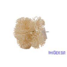  Hagymás fejű fényes pick - Krém dekorációs kellék