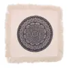  Hagyományos Mandala Párnahuzat - 45x45cm - fekete