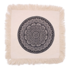  Hagyományos Mandala Párnahuzat - 45x45cm - fekete lakástextília