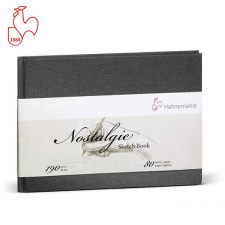 Hahnemühle Nostalgie rajz- és vázlatfüzet, 190 g, 40 lap - A4, fekvő füzet