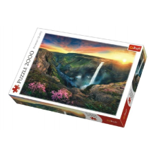  Haifoss vízesés Izlandon 2000 darabos puzzle - Trefl puzzle, kirakós
