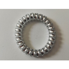 Hair Power csavart szilikon hajgumi ezüst, 1 db hajdísz