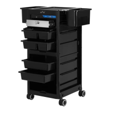 Hair Power Gabbiano fodrászasszisztens UV sterilizátorral 68UV fekete fodrászkellék