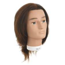 Hair Tools Bobby férfi babafej humán hajjal, 23-26 cm paróka