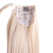 HairExtensionShop Lófarok Copf Emberi Póthaj Világosszőke 60cm (Szín#24) póthaj
