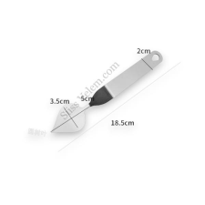 Hajlított tortadíszítő kés 19 cm csepp végű kés és bárd