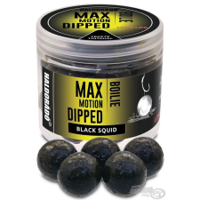 HALDORÁDÓ MAX MOTION Boilie Dipped 20 mm - Fekete Tintahal 100g bojli, aroma
