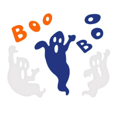  Halloween Boo zselés ablak matrica szett matrica