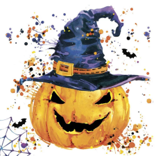 Halloween Creepy Pumpkin szalvéta 20 db-os 33x33 cm party kellék