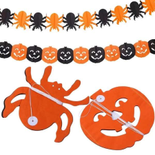 Halloween dekorációs papír girland tök/pók 3m dekoráció