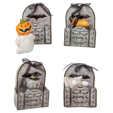  Halloween figura ker. M6cm díszdobozban dekorációs kellék