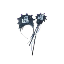 Halloween figurás fekete hajpánt és pálca szett farsangi jelmez kiegészítő jelmez
