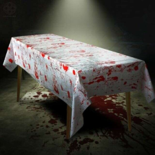 Halloween fólia asztalterítő 137x183cm VÉRES-KEZES lakástextília