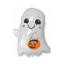 Halloween Ghost with Bucket, Szellem fólia lufi 75 cm party kellék