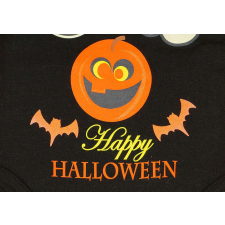Halloween hosszú ujjú baba body fekete - 104-es méret kombidressz, body