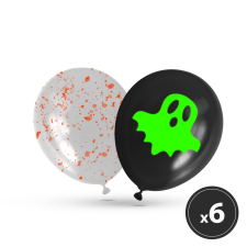  Halloween-i lufi szett - foszforeszkáló - 6 db / csomag party kellék