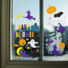 [] Halloween-i papír matrica szett - többféle motívum dekoráció