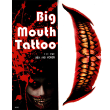  Halloween-i száj, arc tetoválás - Sorvadt fogak jelmez