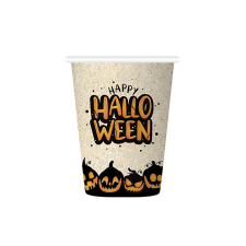  Halloween mintás natúr pohár 6 db/cs 210 ml party kellék