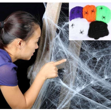 Halloween Pókháló pókokkal farsangi jelmez és dekoráció FEHÉR dekoráció