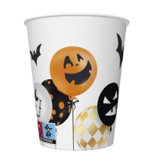 Halloween Scary Balloons papír pohár 8 db-os 250 ml party kellék