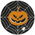  Halloween Scary Black papírtányér 8 db-os 22,7 cm