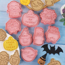  Halloween sütikiszúró és mintázó szett 8 részes sütés és főzés