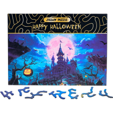 Halloween szellemkastély kirakó játék puzzle, kirakós