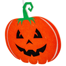  Halloween tök akasztós filc 30cm dekorációs kellék