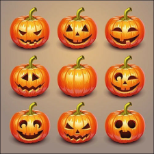 Halloween töklámpások papírszalvéta 33x33cm papírárú, csomagoló és tárolóeszköz