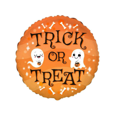  Halloween Trick or Treat fólia lufi 48 cm (WP) party kellék