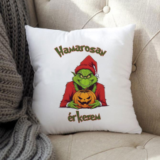  Halloweeni Grincs párna - Hamarosan érkezem lakástextília