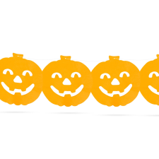  Halloweeni papír girland tök – 3 m dekoráció