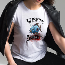  Halloweeni pecás női póló - Zombiefish