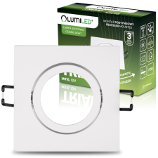  Halogén süllyesztett mennyezeti lámpa, négyzet alakú, mozgatható, GU10, MR16, fehér, TRIAM LUMILED világítás