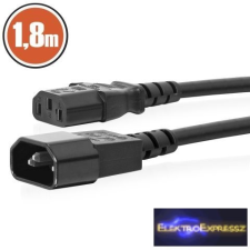 Hálózati tápkábel hosszabbító vagy monitorkábel 1,8 m kábel és adapter