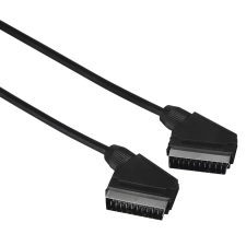 Hama 00205081 SCART kábel 1,5 M SCART (21-pin) Fekete kábel és adapter