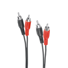 Hama 00205085 audio kábel 1,5 M 2 x RCA Fekete (205085) kábel és adapter