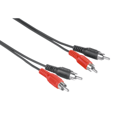 Hama 00205087 audio kábel 5 M 2 x RCA Fekete (205087) kábel és adapter