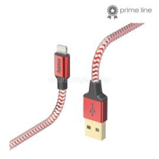 Hama 201554 FIC E3 Lightning "Reflective" 1,5m, piros adatkábel (HAMA_201554) kábel és adapter