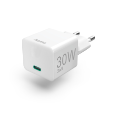 Hama 201998 GaN USB-C Hálózati töltő - Fehér (30W) mobiltelefon kellék