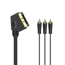 Hama 205156 fic av scart-3rca be/ki 1,5m összekötőkábel audió/videó kellék, kábel és adapter